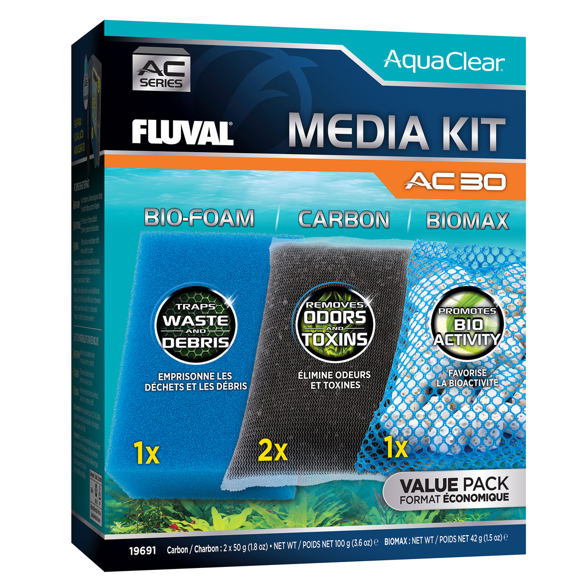 Ensemble de masses filtrantes AC30 Fluval