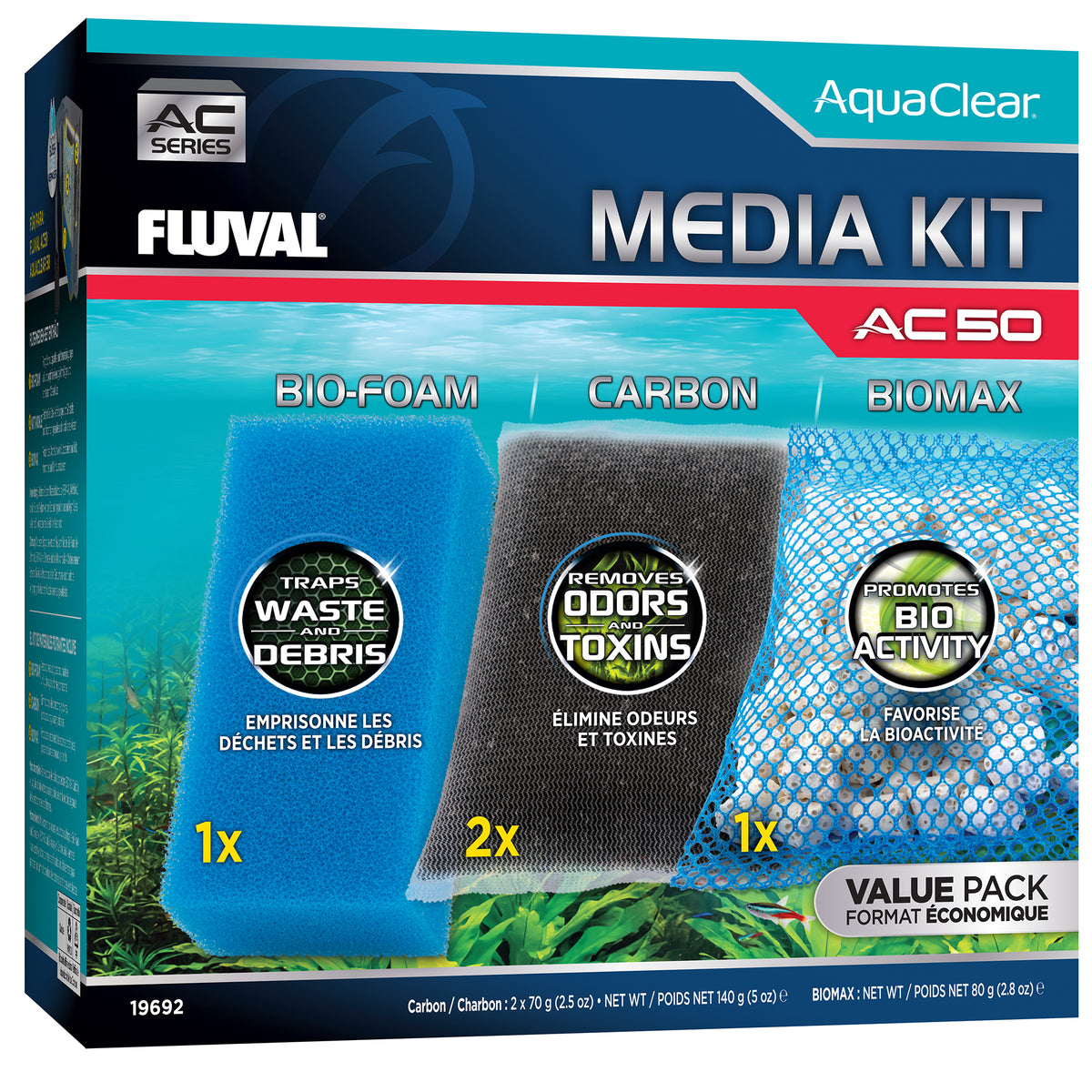 Ensemble de masses filtrantes AC50 Fluval