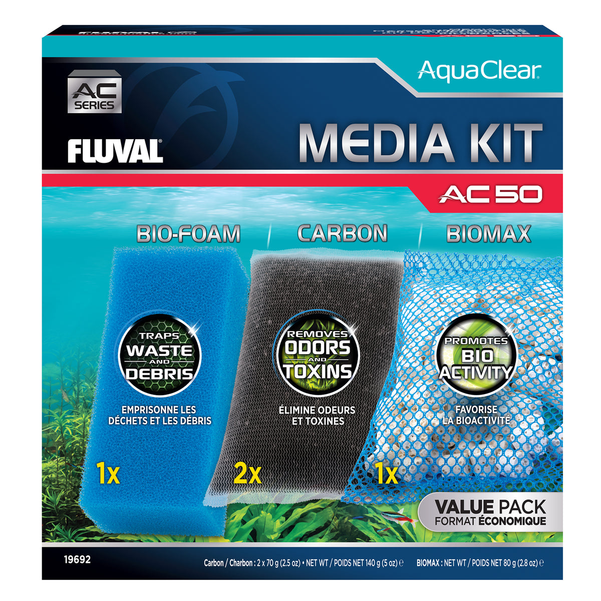 Ensemble de masses filtrantes AC50 Fluval
