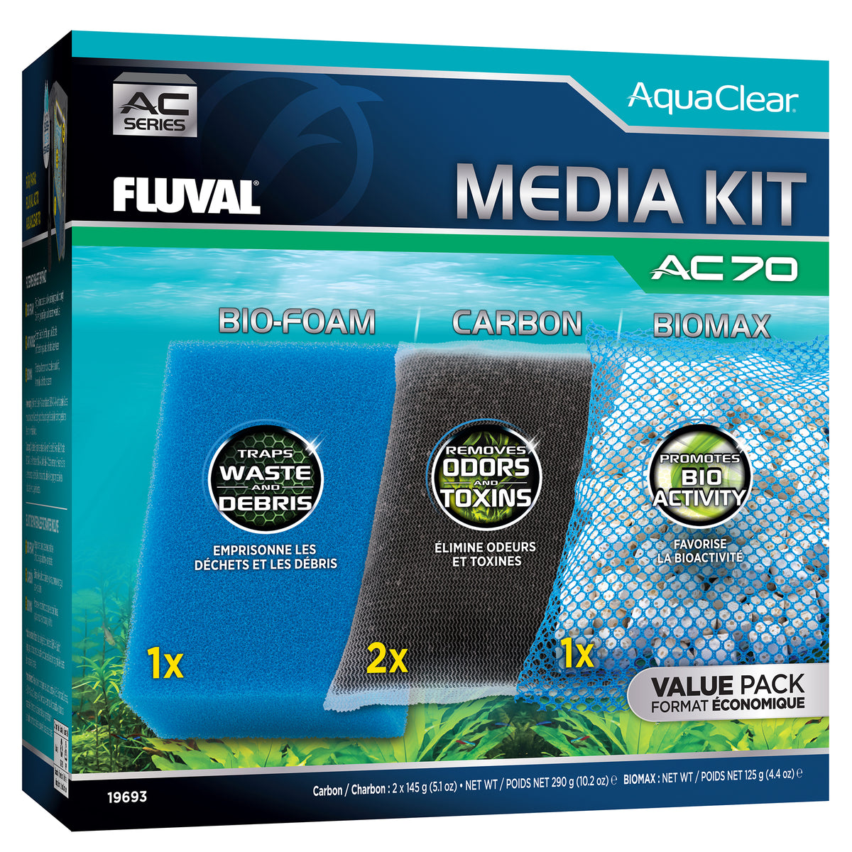 Ensemble de masses filtrantes AC70 Fluval