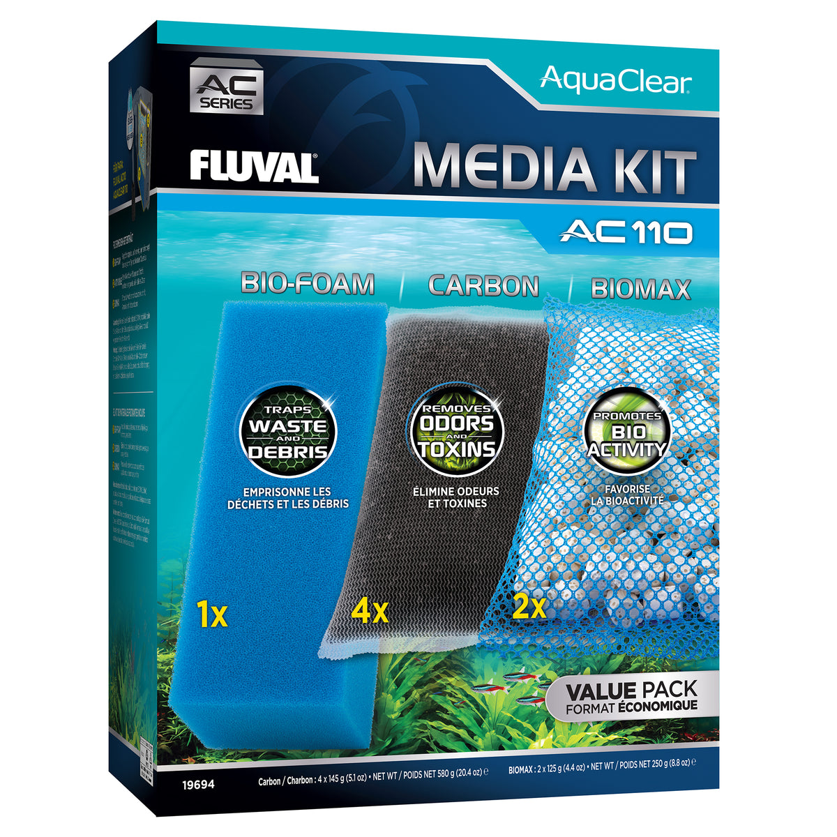 Ensemble de masses filtrantes AC110 Fluval