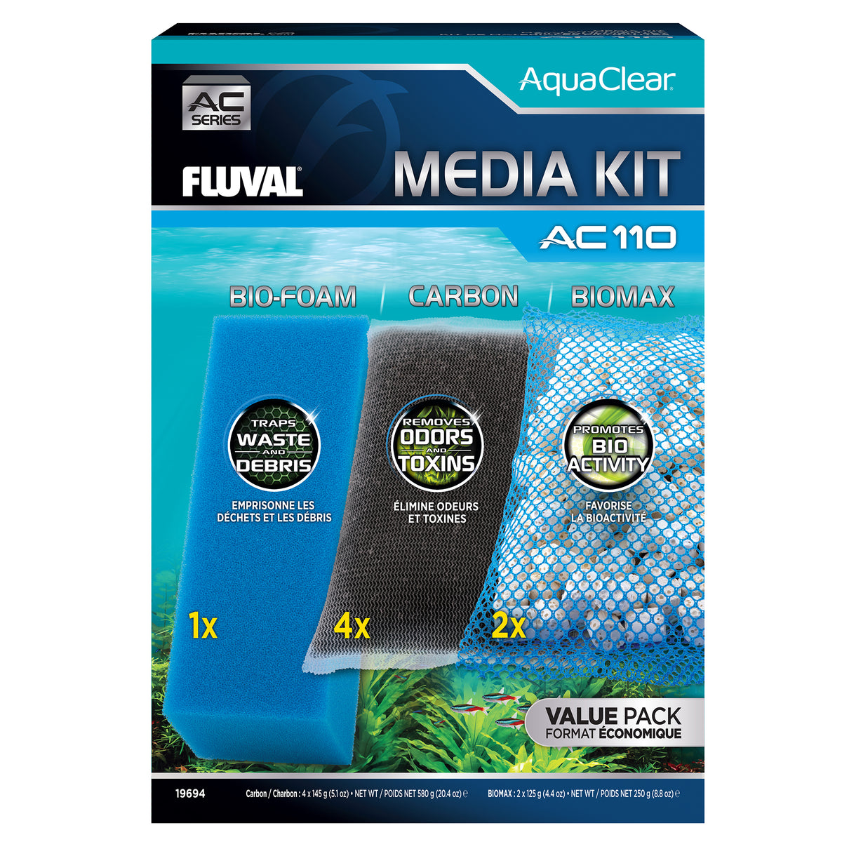 Ensemble de masses filtrantes AC110 Fluval