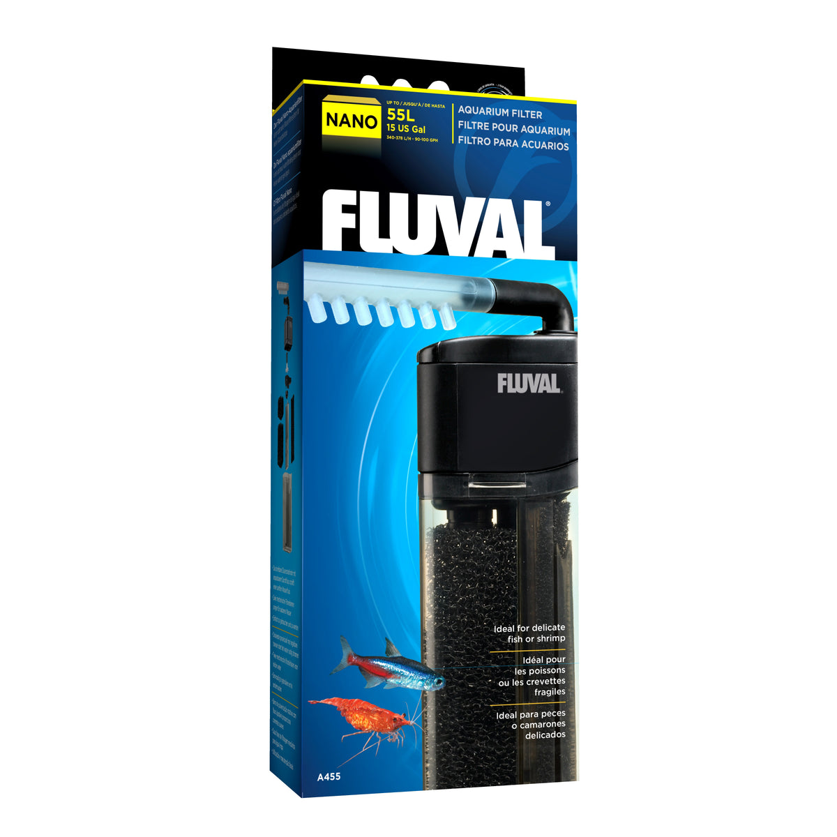 Filtre pour nanoaquarium Fluval, 55 L (15 gal US)