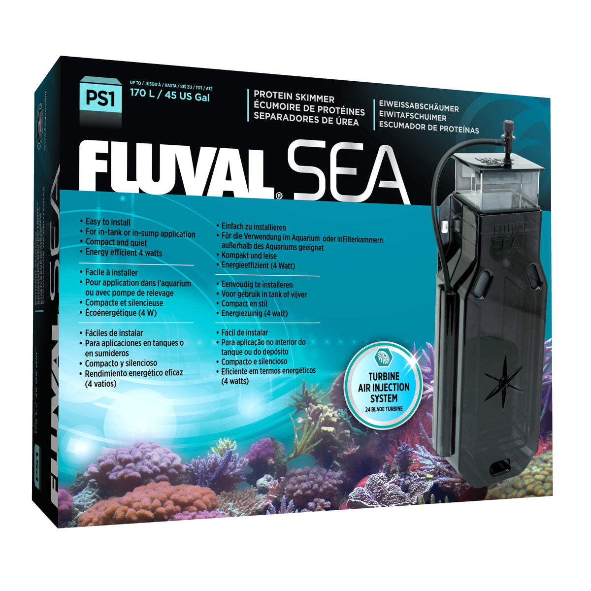 Écumoire de protéines Fluval Sea (modèle PS1), 4 W