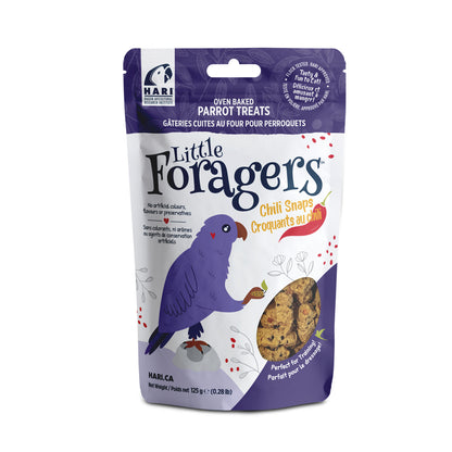 Gâteries Little Foragers Hari pour perroquets, Croquants au chili, 125 g