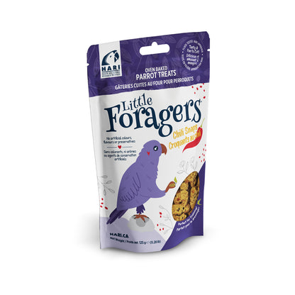 Gâteries Little Foragers Hari pour perroquets, Croquants au chili, 125 g