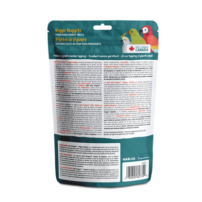 Gâteries Little Foragers Hari pour perroquets, Pépites de légumes, 525 g