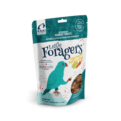 Gâteries Little Foragers Hari pour perroquets, Pépites de légumes, 525 g