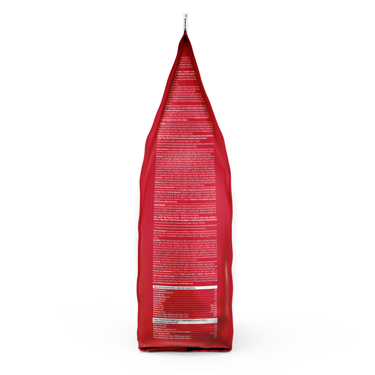 Nourriture High Performance Tropican pour perroquets, granulés de 2 mm, 820 g (1,8 lb)