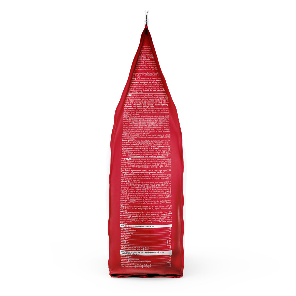 Nourriture High Performance Tropican pour perroquets, granulés de 4 mm, 820 g (1,8 lb)