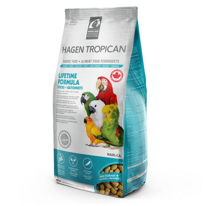 Nourriture Lifetime Tropican pour perroquets, bâtonnets, 1,5 kg (3,3 lb)