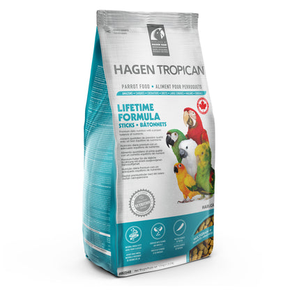 Nourriture Lifetime Tropican pour perroquets, bâtonnets, 1,5 kg (3,3 lb)