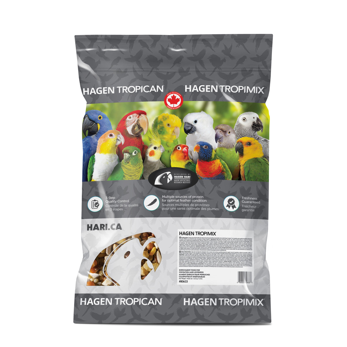 Nourriture Tropimix pour inséparables et calopsittes, 3,63 kg (8 lb)
