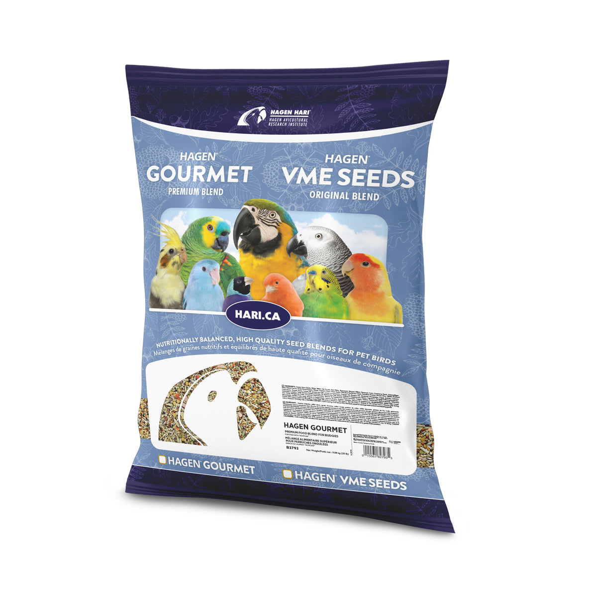 Mélange Gourmet HARI de qualité supérieure pour perruches ondulées, 9,08 kg, VRAC