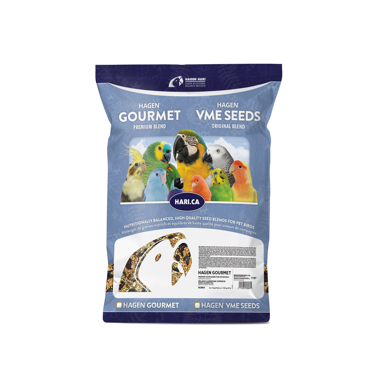Mélange Gourmet HARI de qualité supérieure pour calopsittes, 9,08 kg, VRAC