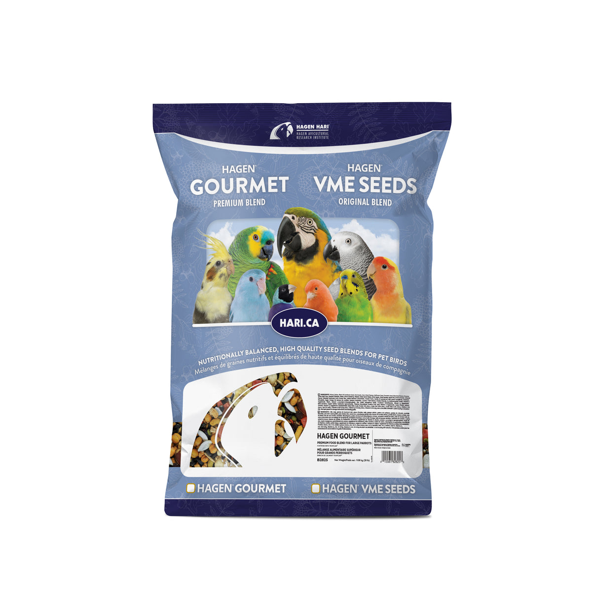 Mélange Gourmet HARI de qualité supérieure pour grands perroquets, 9,08 kg, VRAC