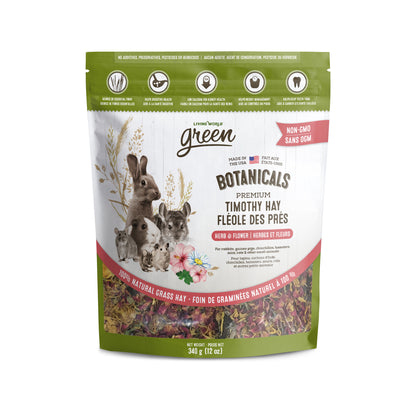 Fléole des prés Botanicals Living World Green de qualité supérieure, Herbes et fleurs, 340 g
