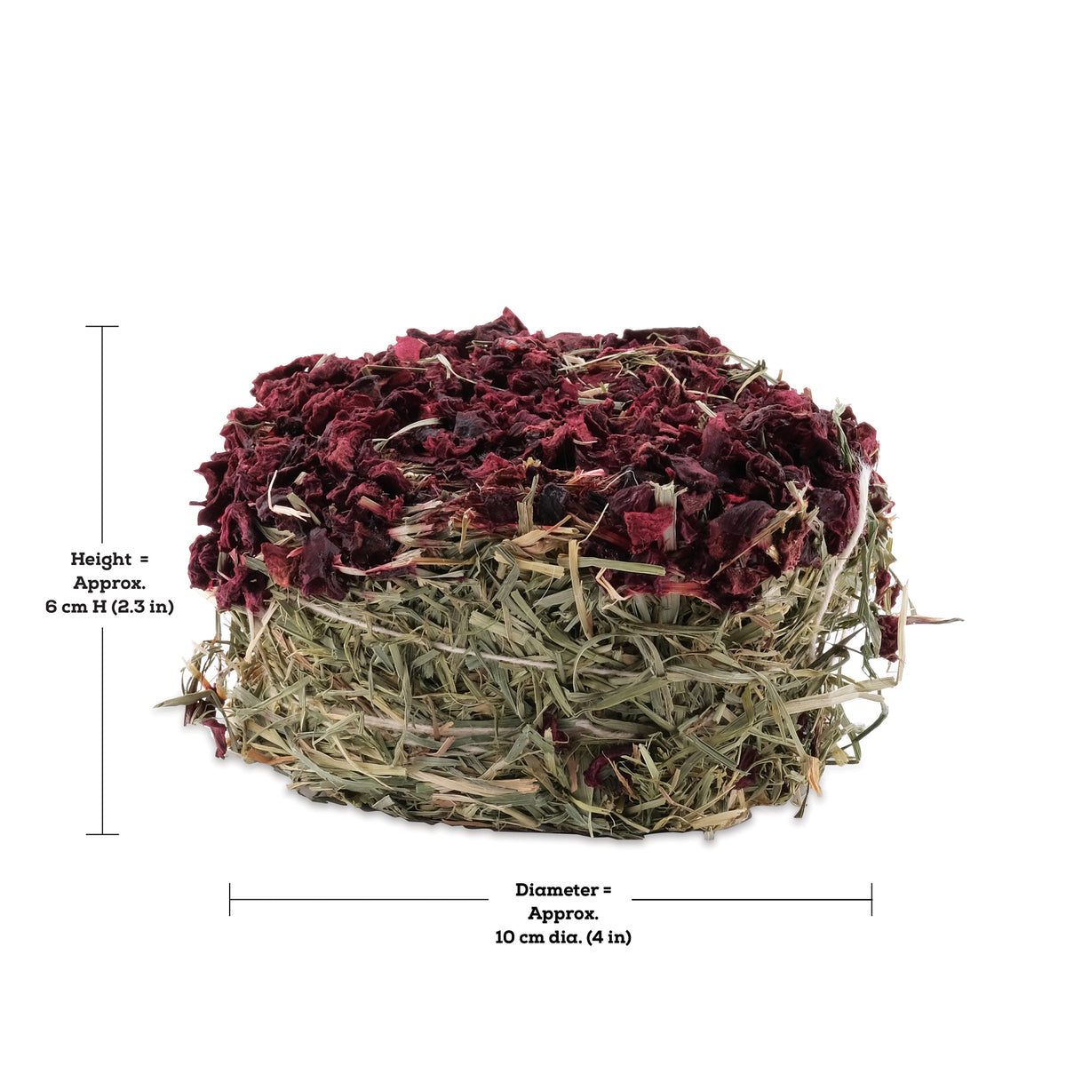 Galette de foin Botanicals Living World Green, betterave, 75 g (2,6 oz)