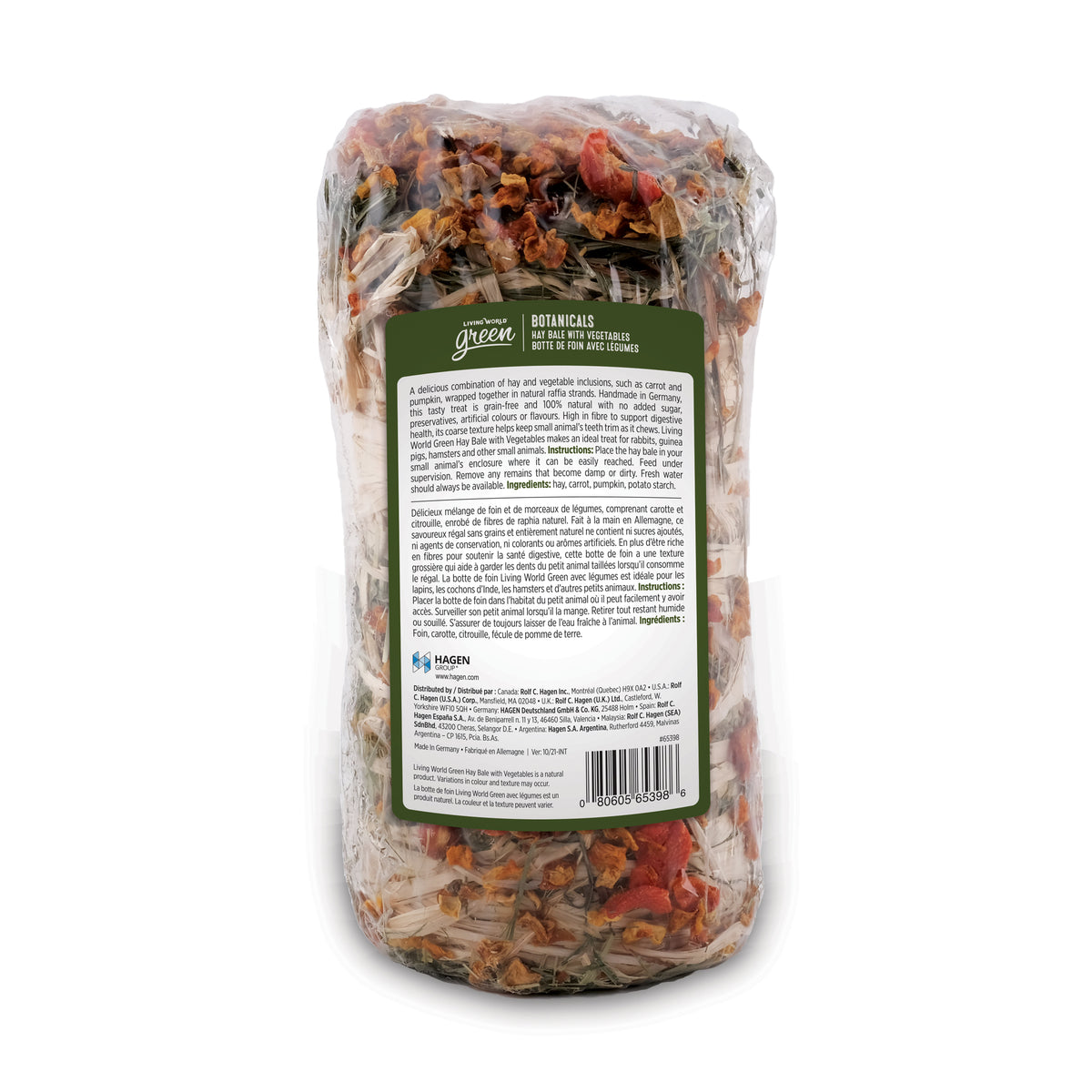Botte de foin Botanicals Living World Green, légumes, 200 g (7 oz)