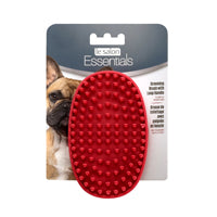 Brosse Essentials Le Salon en caoutchouc avec poignée en boucle, rouge