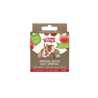 Bloc minéral Living World pour petits animaux, arôme de pomme, 40 g (1,4 oz)