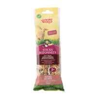 Bâtonnets Living World pour lapins, saveur de miel, 112 g (4 oz), paquet de 2