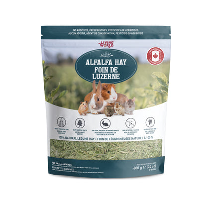 Foin de luzerne Living World, grand, 680 g (24 oz)