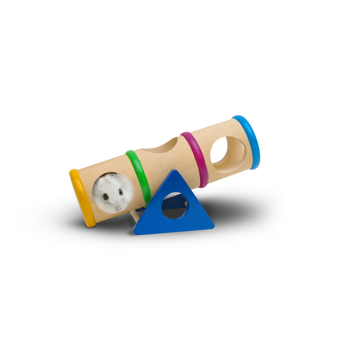 Bascule colorée Playground Living World en bois, 17 x 7 x 9 cm (6,7 x 2,75 x 3,5 po)