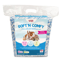 Litière de papier Soft 'N Comfy Living World pour petits animaux, blanche et bleue, 36 L (2 200 po3)