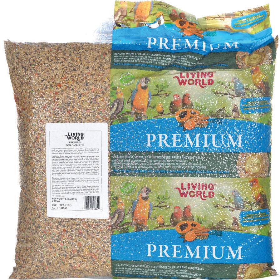 Mélange Premium Living World pour serins, 9,1 kg (20 lb)