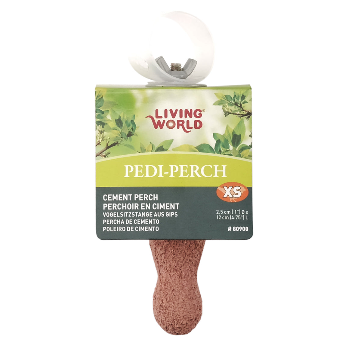 Perchoir PediPerch Living World, très petit, 2,8 x 12 cm (1 x 4,75 po)