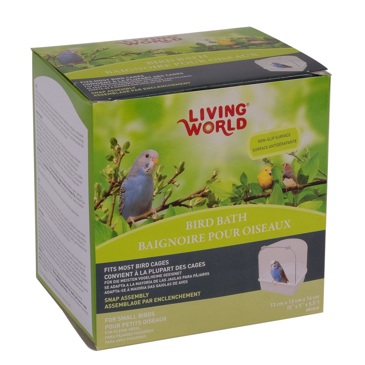 Baignoire extérieure Living World pour oiseaux, grande
