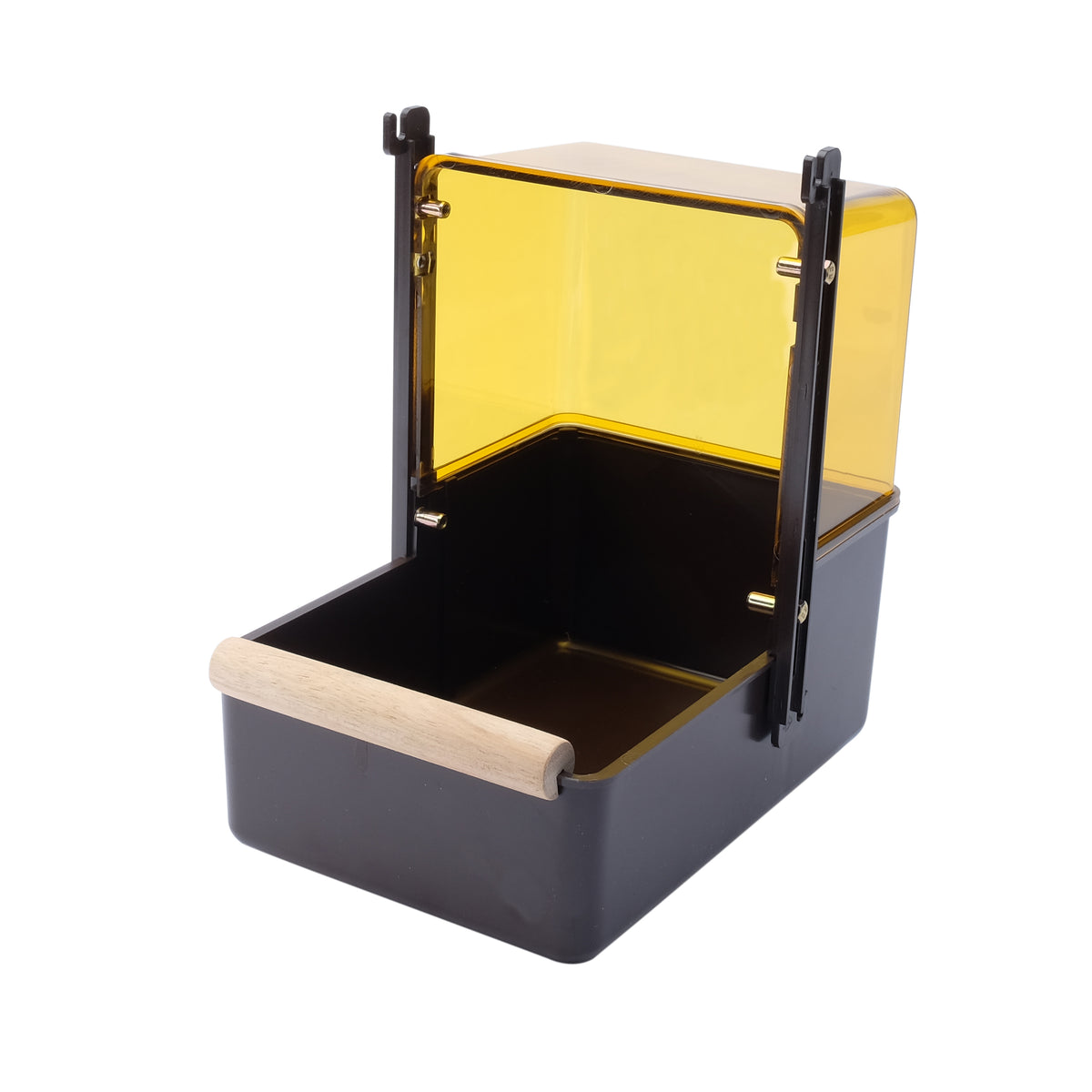 Baignoire extérieure Living World pour calopsittes, dessus topaze transparent et base brune
