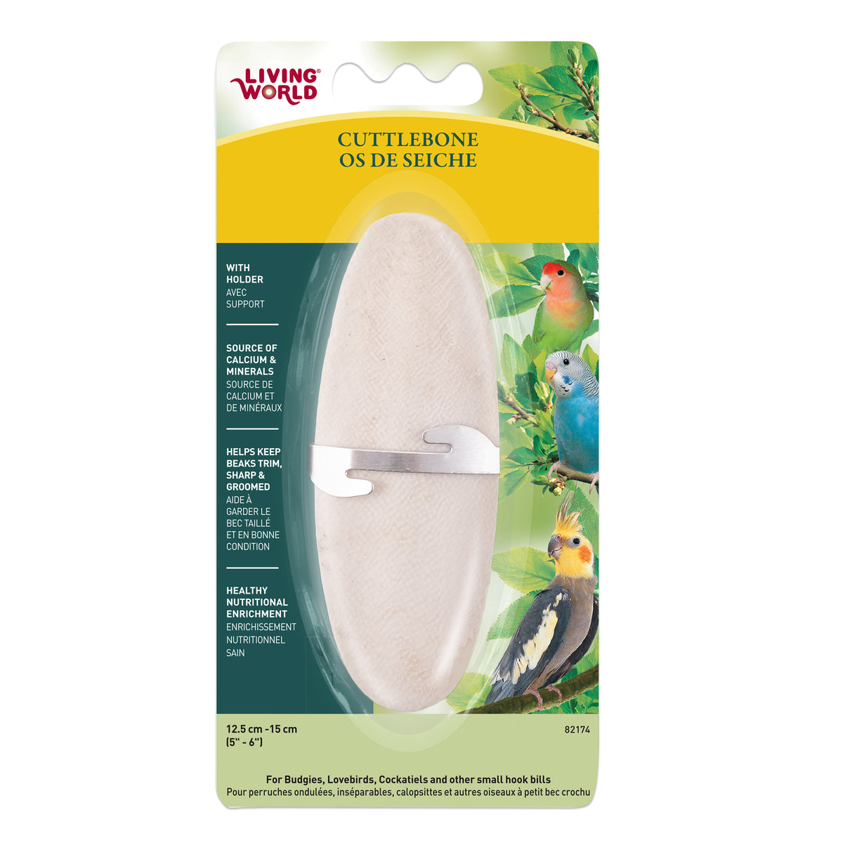 Os de seiche Living World avec attache, moyen, 13,515 cm (56 po)