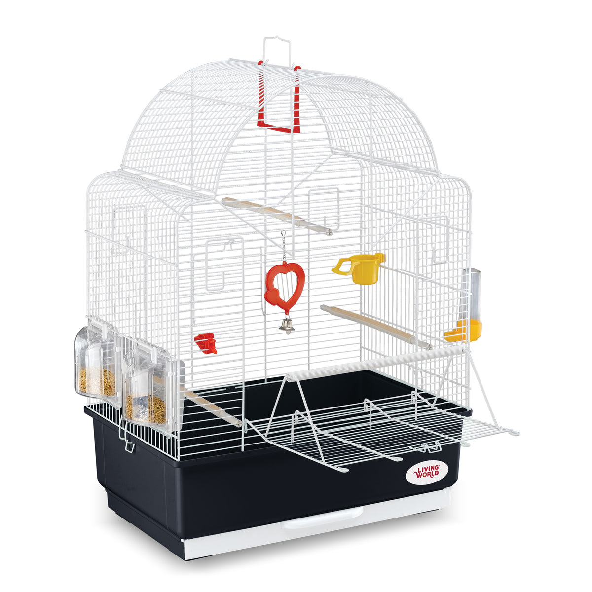 Cage Dorm Living World pour oiseaux, l. 49,5 x P. 30 x H. 69 cm