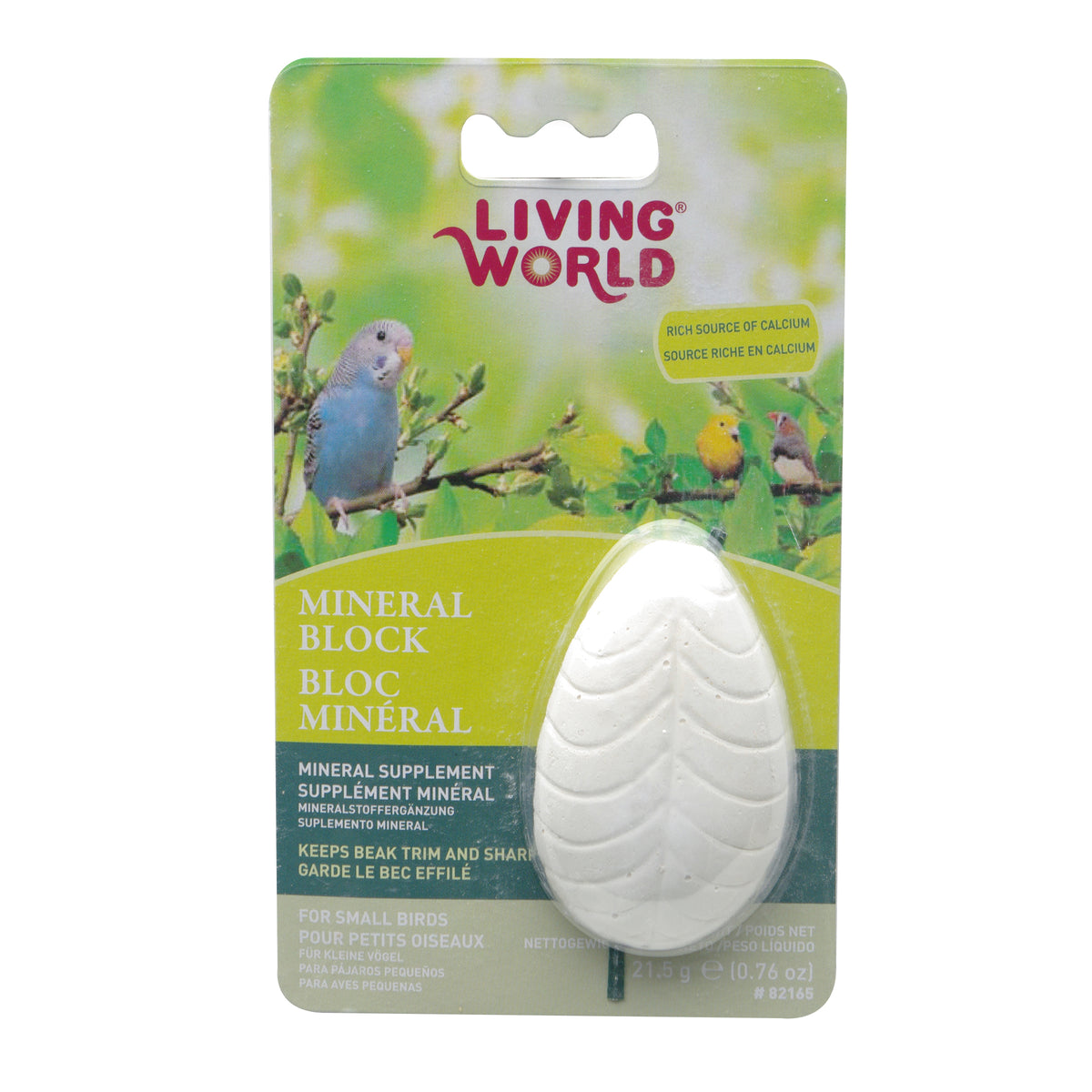 Bloc minéral Living World pour petits oiseaux