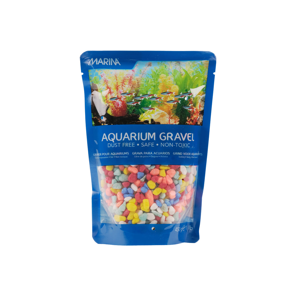 Gravier décoratif Marina, sac autoportant, arcenciel, 450 g  (1 lb)