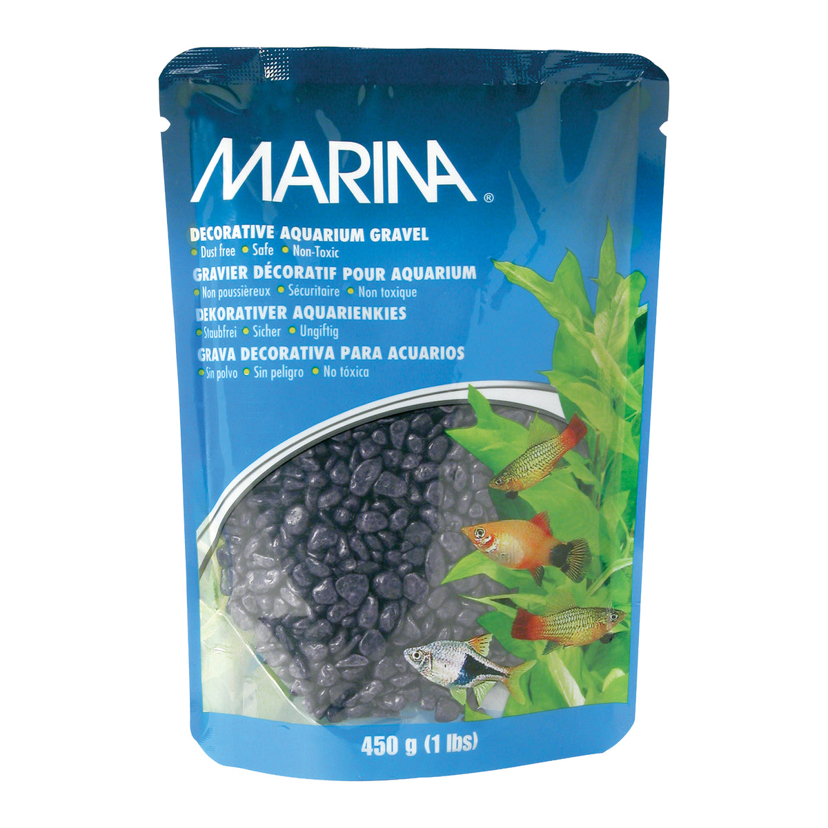 Gravier décoratif Marina, sac autoportant, violet, 450 g (1 lb)