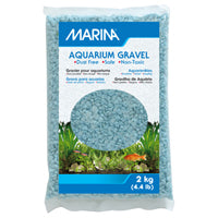 Gravier décoratif Marina, azurin, 2 kg (4,4 lb)