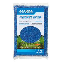 Gravier décoratif Marina, bleu ton sur ton, 2 kg (4,4 lb)