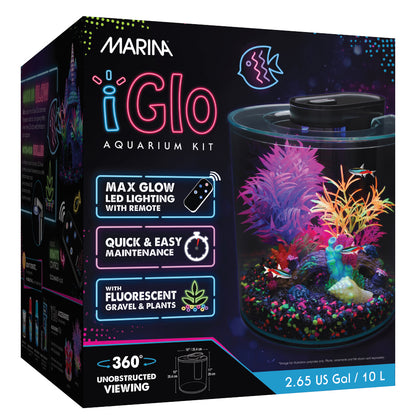 Aquarium équipé 360° iGlo Marina, 10 L (2,65 gal US)