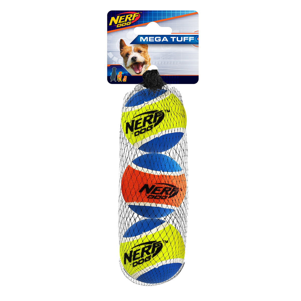 Balles résistantes Nerf Dog, petites, 5,1 cm (2 po), paquet de 3