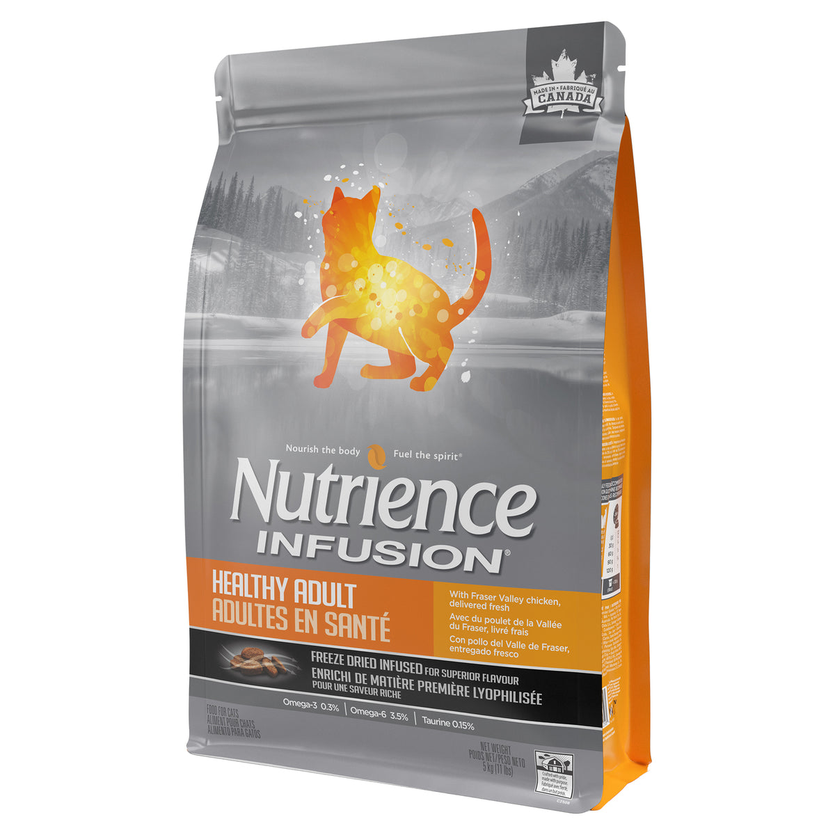 Nourriture Nutrience Infusion, Chats adultes en santé, Poulet, 5 kg