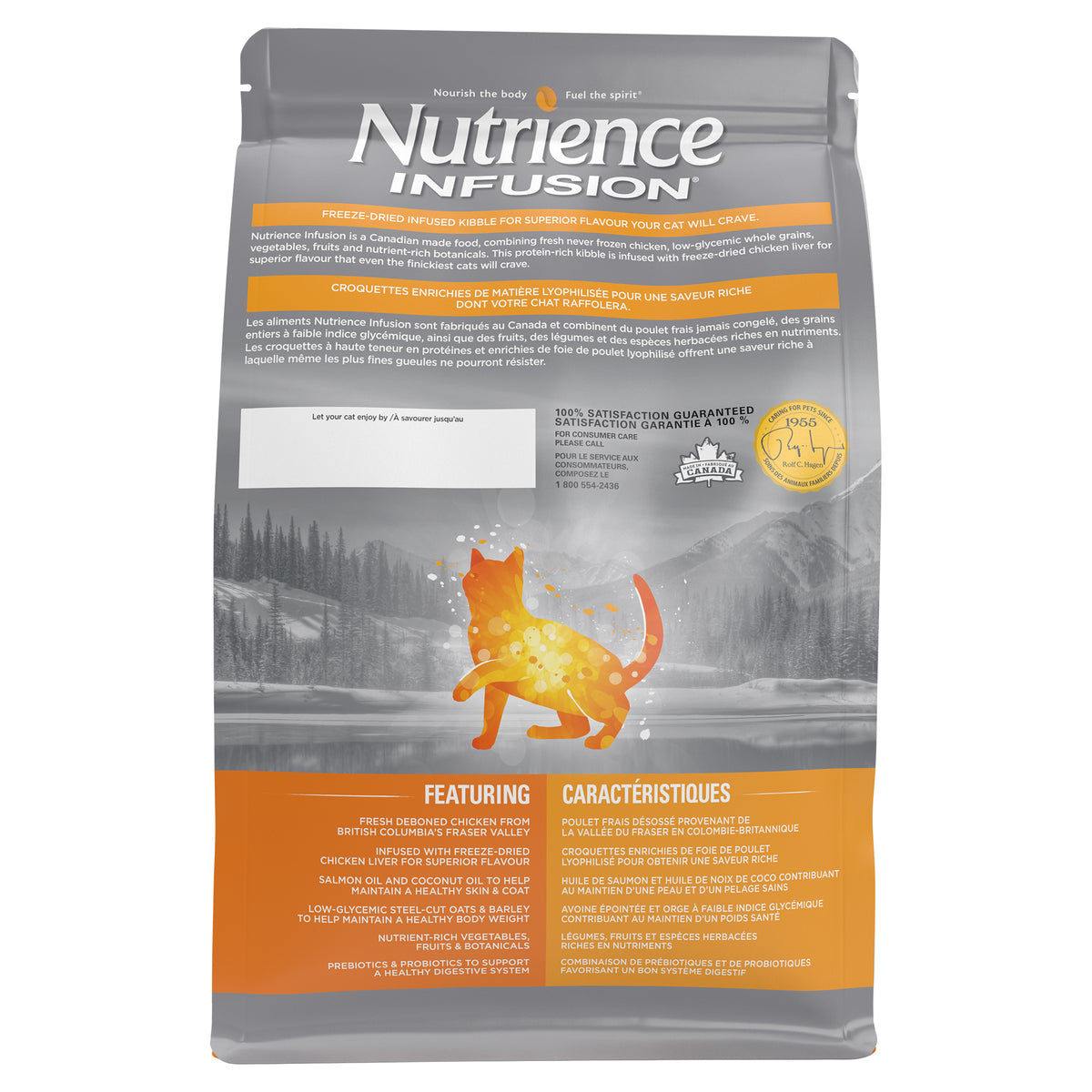 Nourriture Nutrience Infusion, Chats adultes en santé, Poulet, 5 kg