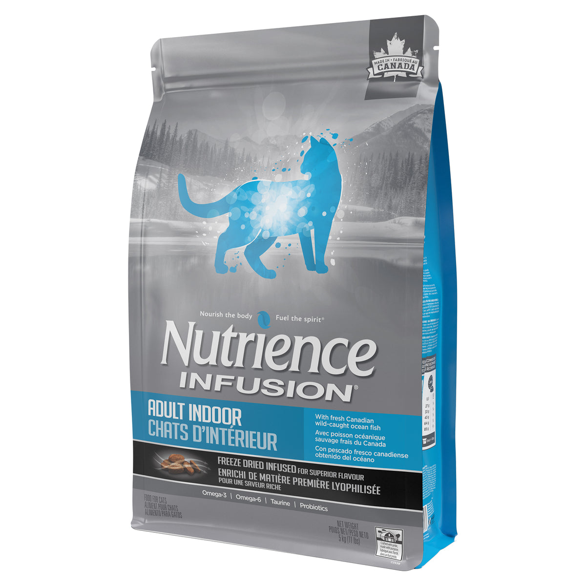 Nourriture Nutrience Infusion, Chats d’intérieur adultes, Poisson océanique, 5 kg