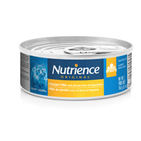 Pâté Nutrience Original pour chats adultes, Poulet avec riz brun et légumes, 156 g (5,5 oz)