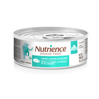 Pâté Nutrience Sans grains pour chats d’intérieur, Dinde, poulet et canard, 156 g (5,5 oz)