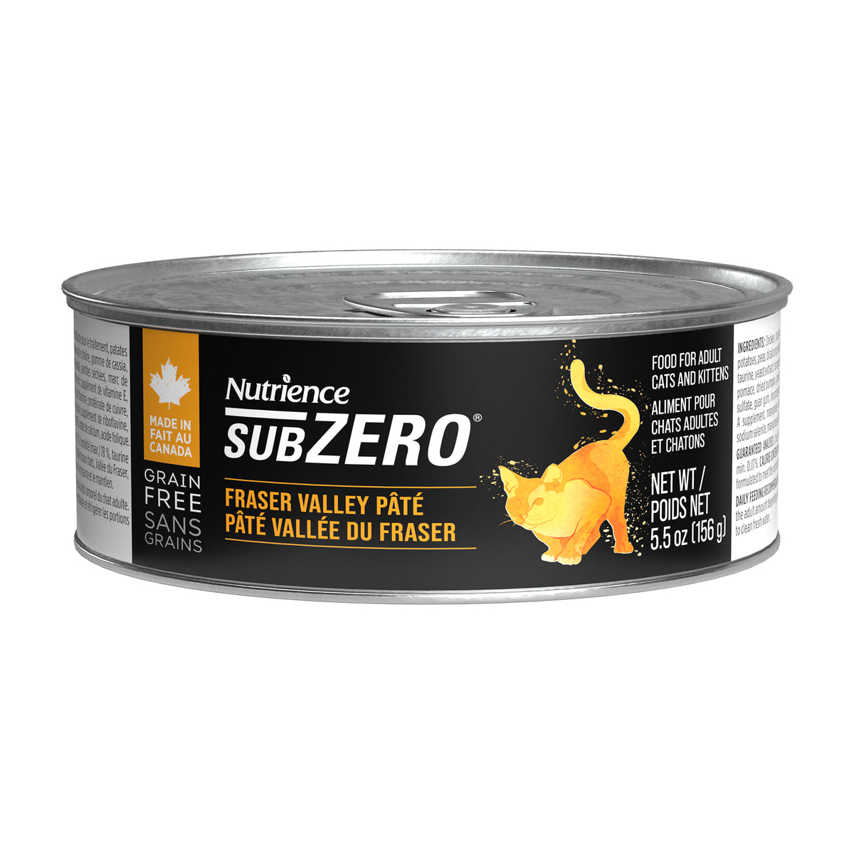 Pâté Nutrience SubZero pour chats, Vallée du Fraser, 156 g