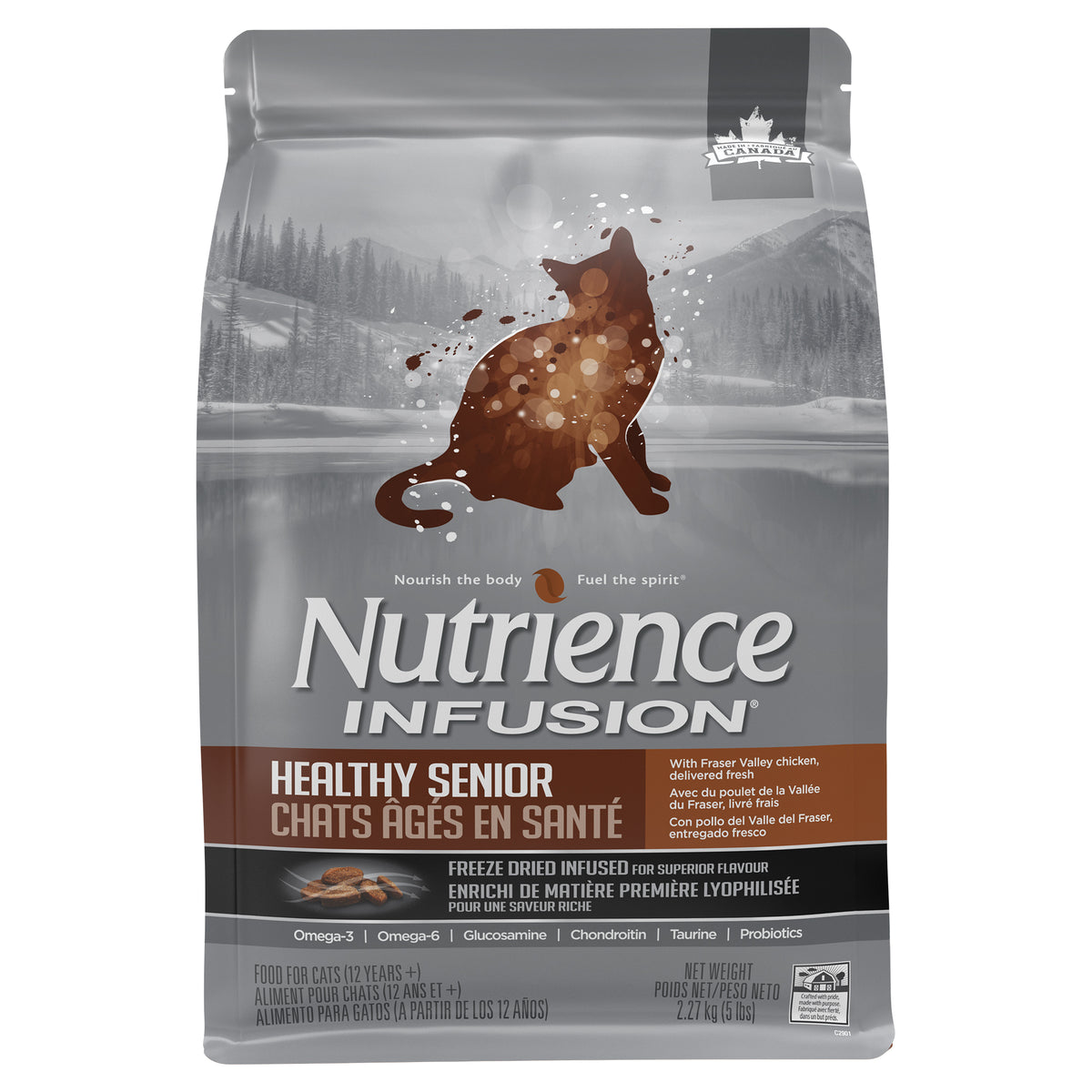 Nourriture Nutrience Infusion, Chats âgés en santé, Poulet, 2,27 kg