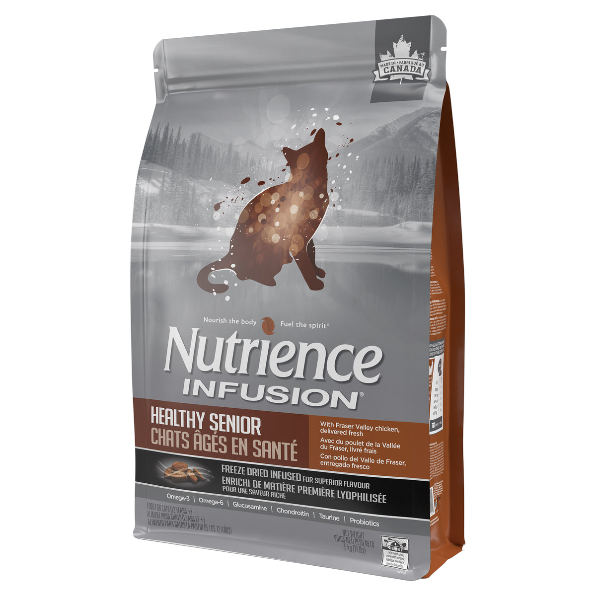 Nourriture Nutrience Infusion, Chats âgés en santé, Poulet, 5 kg